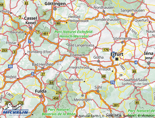 MICHELIN Wartburgkreis map - ViaMichelin