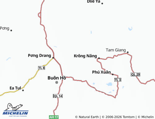 MICHELIN Ea Hồ map - ViaMichelin
