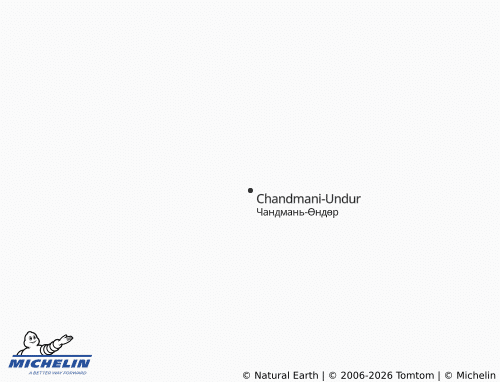 Mapa MICHELIN Chandmani-Undur - ViaMichelin
