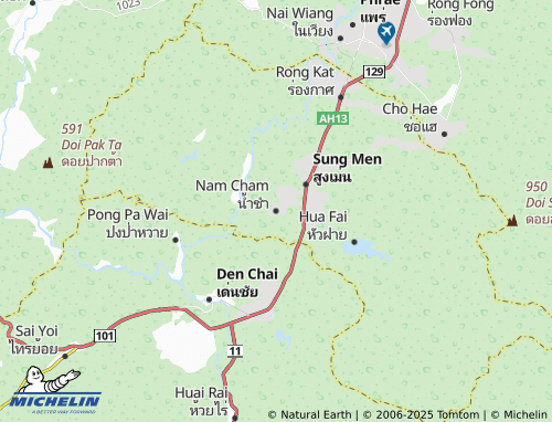 MICHELIN Nam Cham map - ViaMichelin