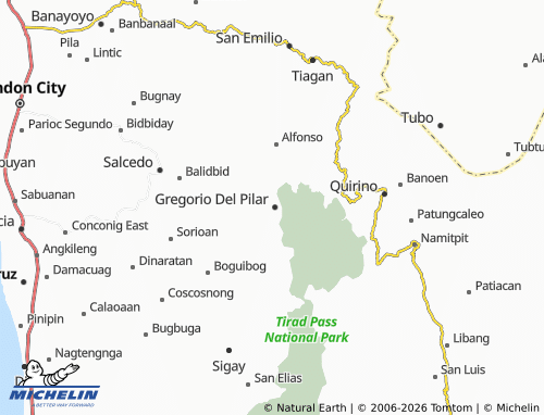 MICHELIN Dapdappig map - ViaMichelin