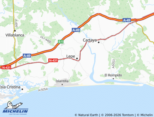 Mappa MICHELIN Lepe - ViaMichelin