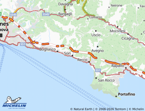 Mappa MICHELIN Sori - ViaMichelin