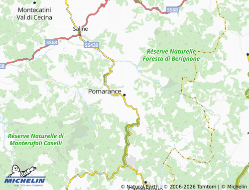 MICHELIN Pomarance map - ViaMichelin