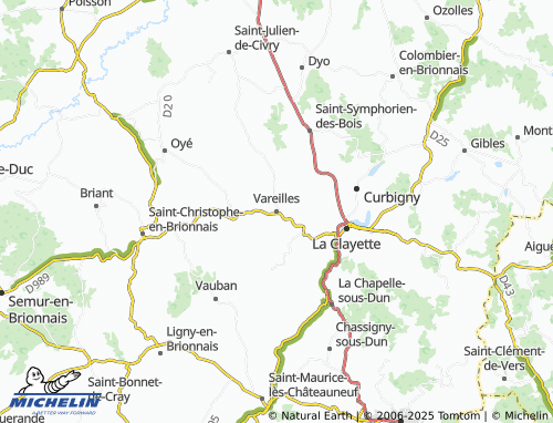 Mapa MICHELIN Vareilles - ViaMichelin