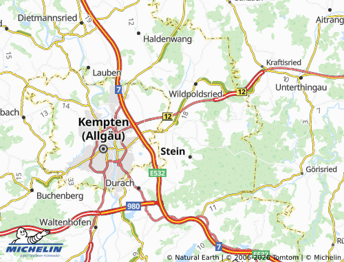 Mapa MICHELIN Betzigau - ViaMichelin