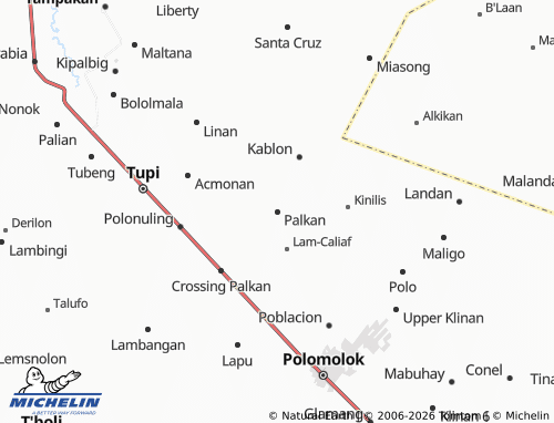 MICHELIN Palkan map - ViaMichelin