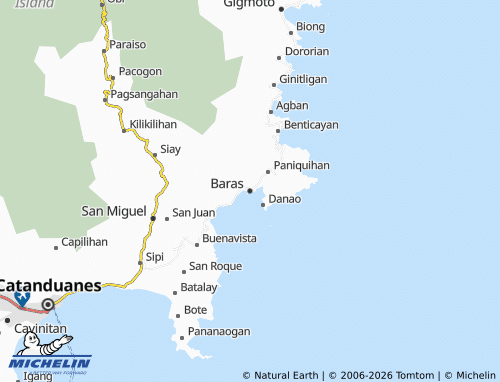 MICHELIN Baras map - ViaMichelin