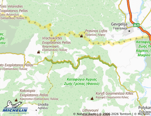 Carte MICHELIN Skra - ViaMichelin
