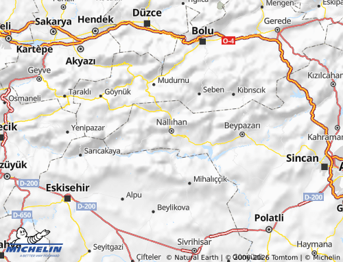 Mappa MICHELIN Nallıhan - ViaMichelin