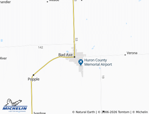 Carte MICHELIN Bad Axe - ViaMichelin