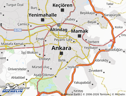 MICHELIN Küçükesat map - ViaMichelin