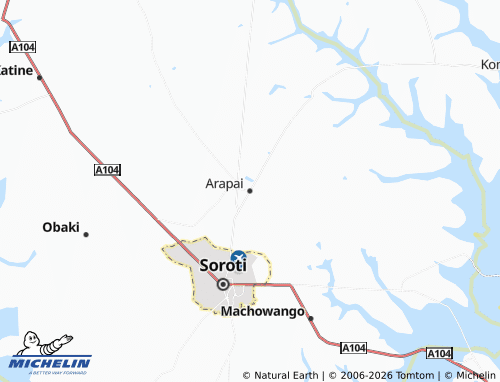 MICHELIN-Landkarte Arapai - ViaMichelin