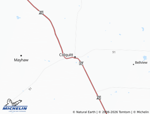 Mapa MICHELIN Colquitt - ViaMichelin