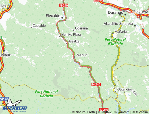 Carte MICHELIN Zeanuri - ViaMichelin