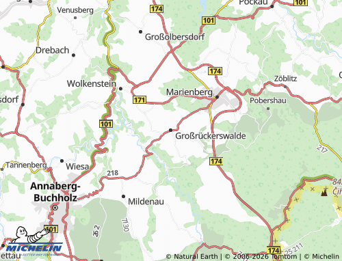 MICHELIN-Landkarte Großrückerswalde - ViaMichelin