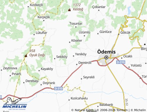 MICHELIN Yeniköy map - ViaMichelin