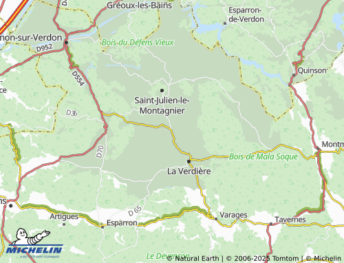 MICHELIN Lou Pardigaou map - ViaMichelin