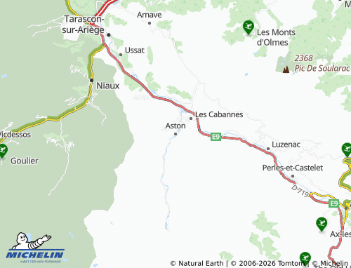 Carte MICHELIN Aston - ViaMichelin