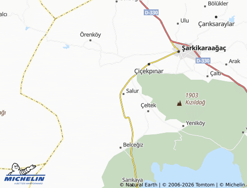 MICHELIN Salur map - ViaMichelin