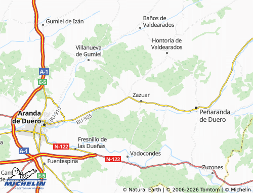 MICHELIN Quemada map - ViaMichelin