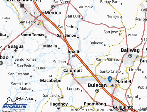 MICHELIN Apalit map - ViaMichelin