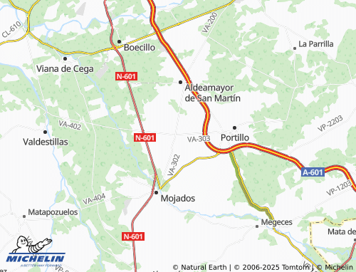 MICHELIN La Pedraja de Portillo map - ViaMichelin