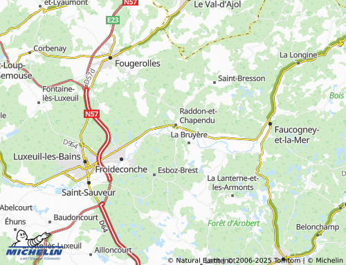 MICHELIN Breuchotte map - ViaMichelin