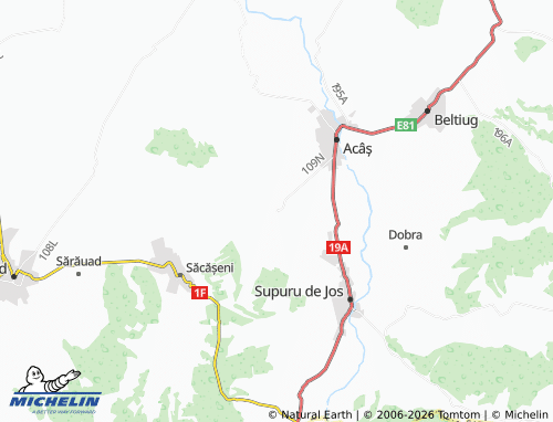 MICHELIN Unimăt map - ViaMichelin