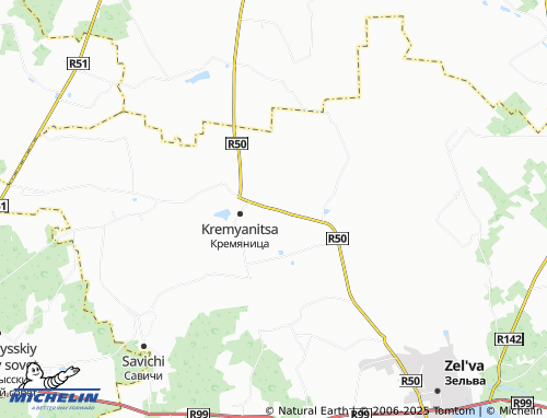 MICHELIN Lyakhovichi map - ViaMichelin
