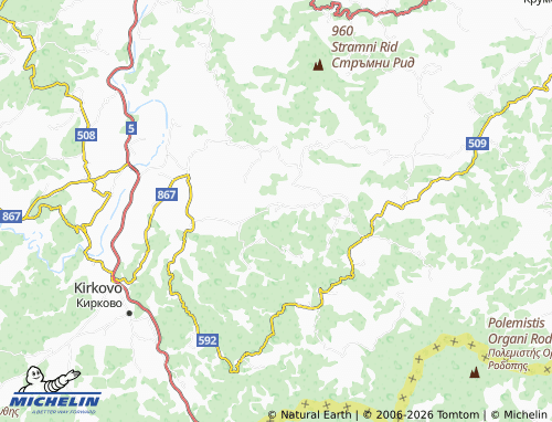 Mappa MICHELIN Delvino - ViaMichelin