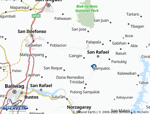 MICHELIN Mabalas-Balas map - ViaMichelin