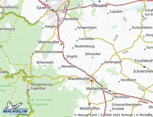 Carte MICHELIN Jetterswiller - ViaMichelin
