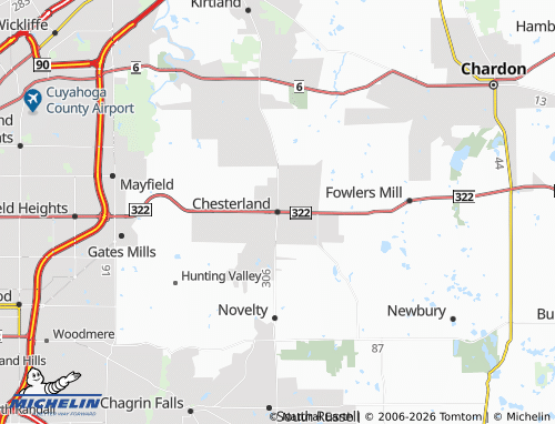 Mappa MICHELIN Chesterland - ViaMichelin