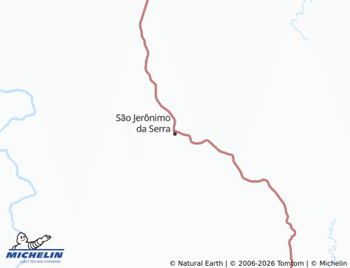 MICHELIN São Jerônimo da Serra map - ViaMichelin