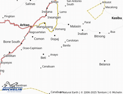 MICHELIN Banila map - ViaMichelin