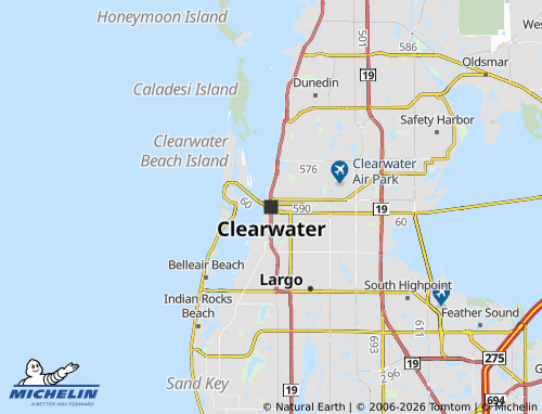 Mappa MICHELIN Clearwater - ViaMichelin