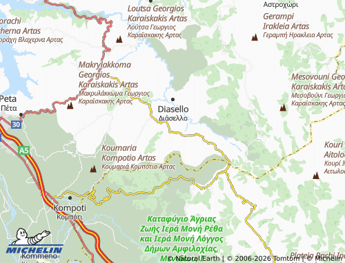 Mapa MICHELIN Galanio - ViaMichelin