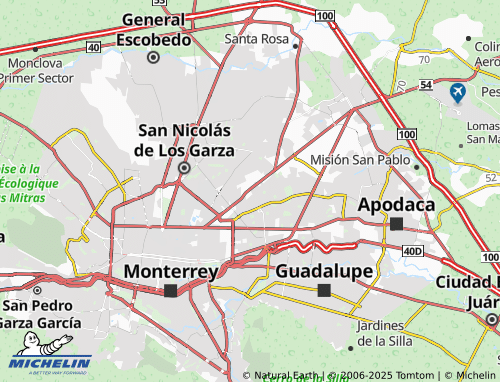 MICHELIN Parque Industrial Monterrey map - ViaMichelin