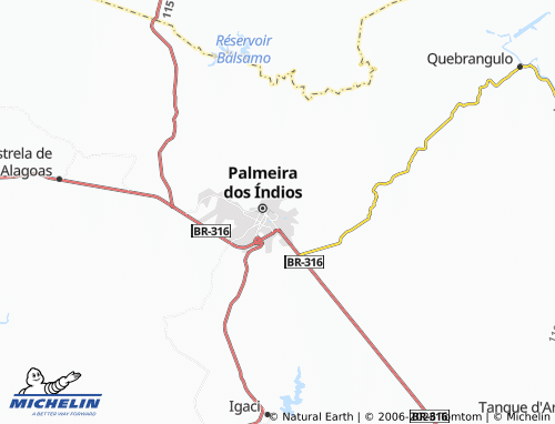 Carte MICHELIN Paraíso - ViaMichelin