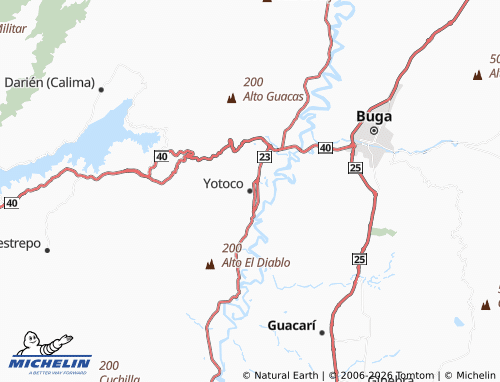 MICHELIN Yotoco map - ViaMichelin