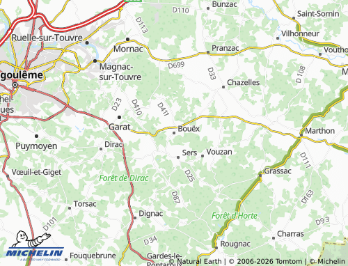 Mapa MICHELIN Bouëx - ViaMichelin