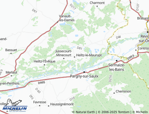MICHELIN Heiltz-le-Maurupt map - ViaMichelin