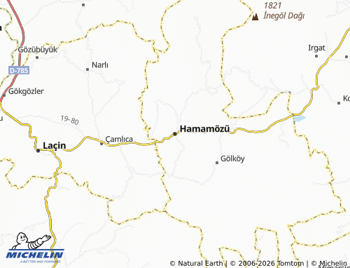MICHELIN Hamamözü map - ViaMichelin
