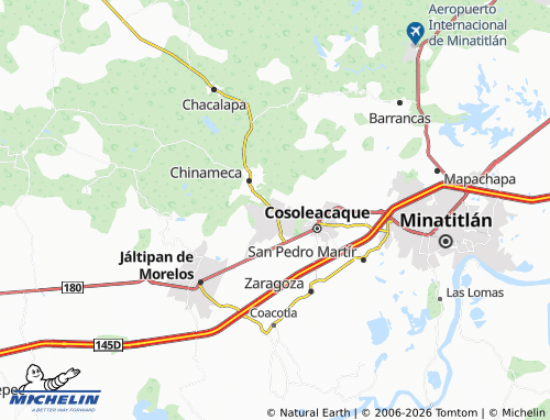 Mappa MICHELIN Oteapan - ViaMichelin