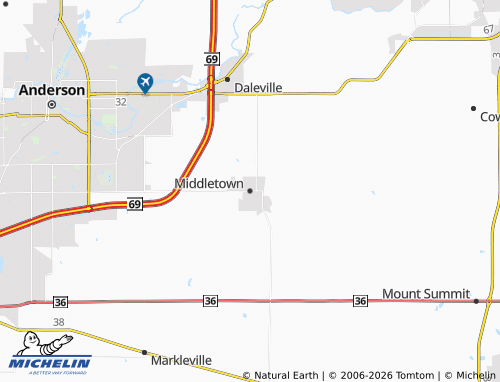 Mappa MICHELIN Middletown - ViaMichelin
