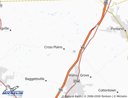 Mapa MICHELIN Cross Plains - ViaMichelin