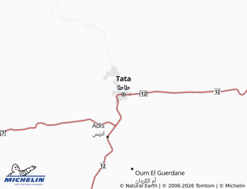 MICHELIN Tata map - ViaMichelin