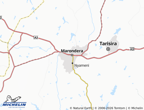 MICHELIN-Landkarte Marondera - ViaMichelin