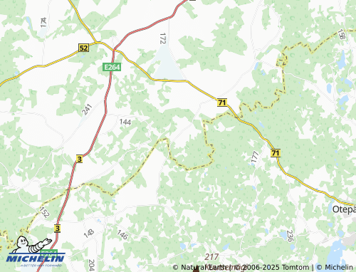 MICHELIN Astuvere map - ViaMichelin